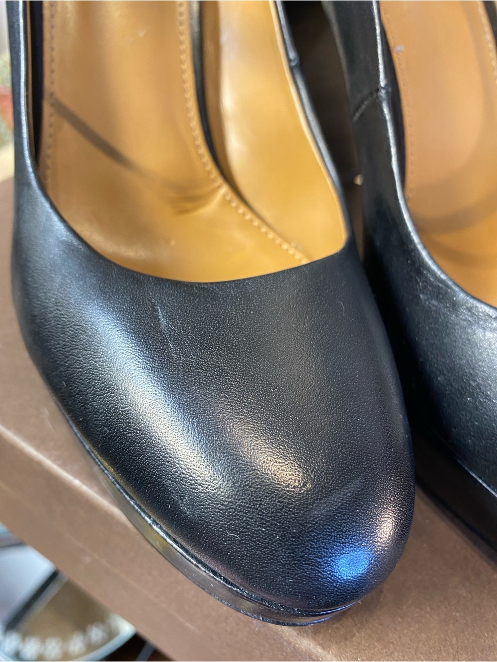 Women's Coach Black Leather Goldie Mary Jane
Platform Pumps 7.5 - Picture 4 of 13